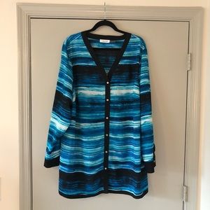 Calvin Klein blouse 3X long sleeve button down